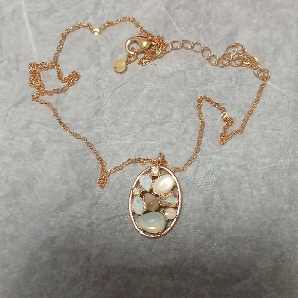 Avon Jewelry - Avon Gold and Cream Cameo Necklace